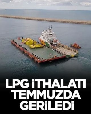 LPG ithalatı temmuzda geriledi