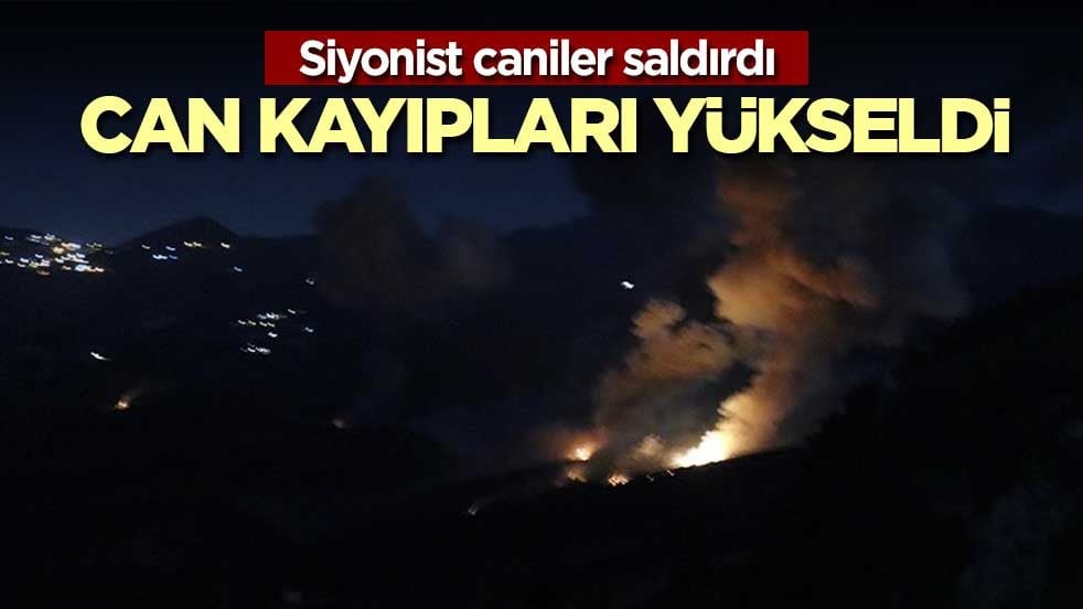 Lübnan'a hava saldırıları! Can kayıpları yükseldi