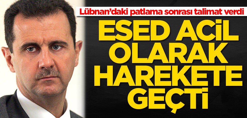 Lübnan’daki patlama sonrası talimat verdi! Esed acil olarak harekete geçti