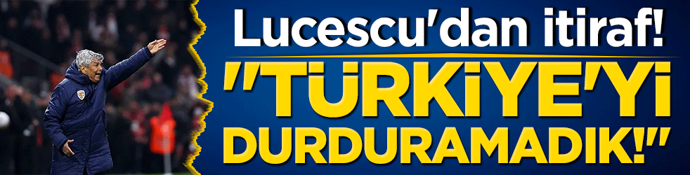 Lucescu'dan itiraf! 