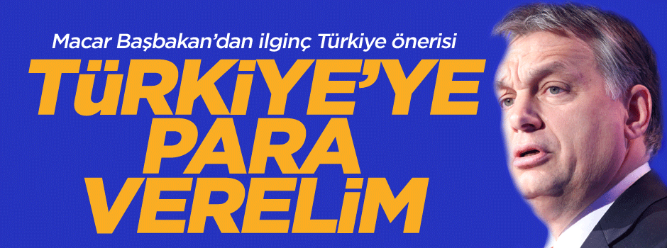Macar Başbakan'dan ilginç Türkiye teklifi