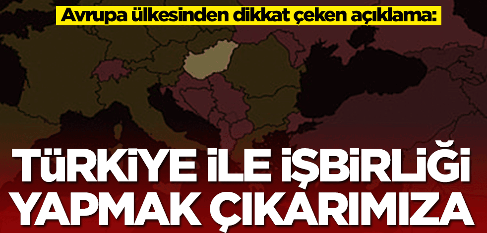 Macaristan'dan dikkat çeken açıklama: Türkiye ile işbirliği çıkarımıza