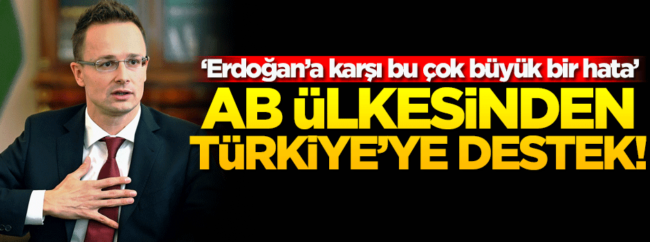 Macaristan'dan Türkiye'ye Hollanda desteği