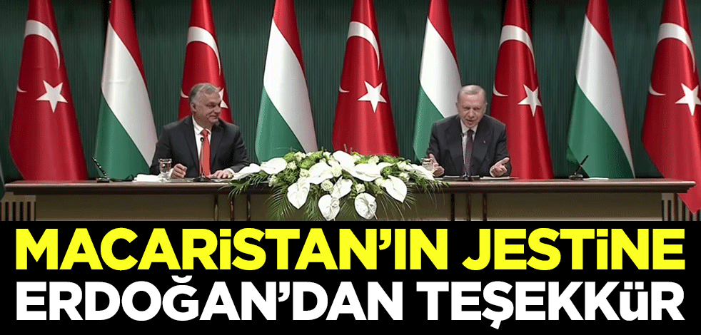 Macaristan'ın jestine Cumhurbaşkanı Erdoğan'dan teşekkür