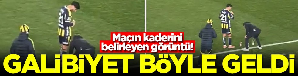 Maçın kaderini belirleyen görüntü! Galibiyet böyle geldi