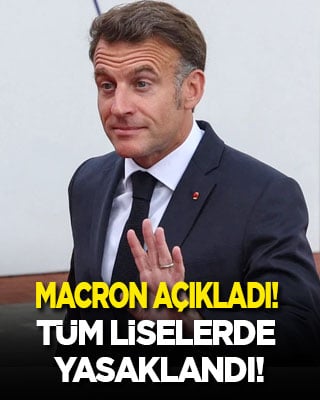 Macron açıkladı! Fransa cep telefonunu liselerde de yasakladı
