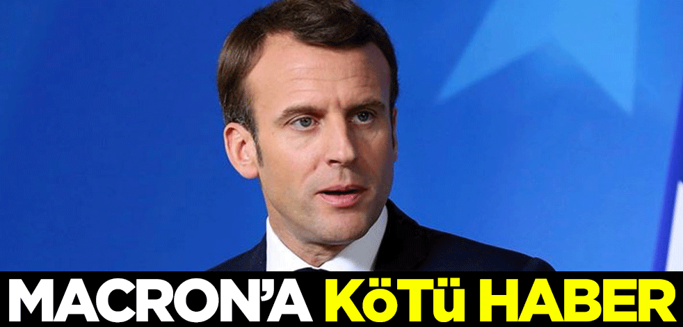 Macron'a kötü haber