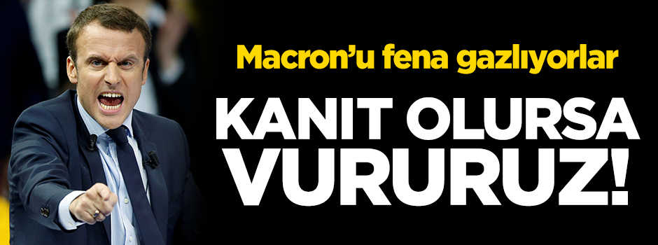 Macron'dan Suriye açıklaması: Kanıt olursa vururuz!