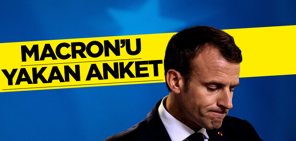 Macron'u yakan anket