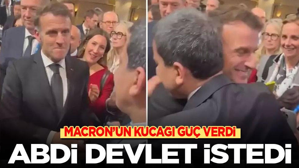 Macron’un kucağı Abdi’ye güç verdi! Kürtler kendi kendini yönetmeli
