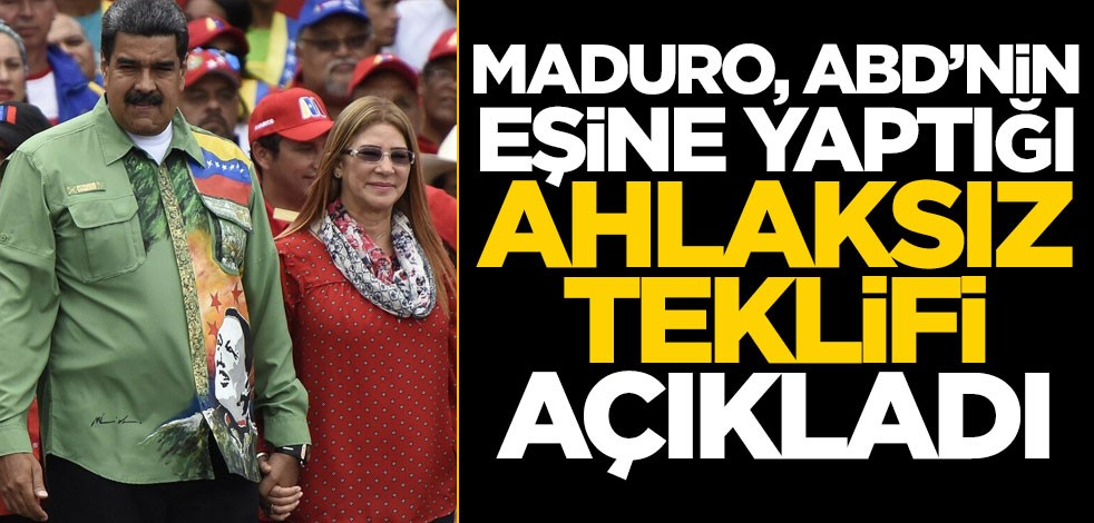 Maduro, ABD'nin ahlaksız teklifini açıkladı!