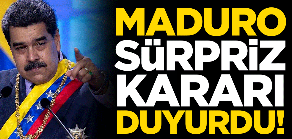 Maduro resmen duyurdu: ABD'den sürpriz petrol adımı!