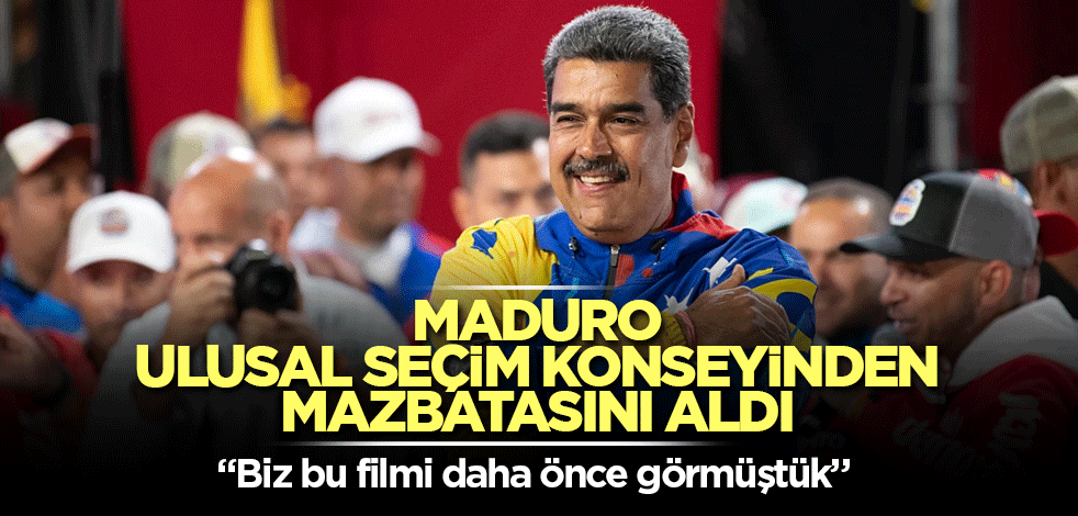Maduro, Ulusal Seçim Konseyinden mazbatasını aldı