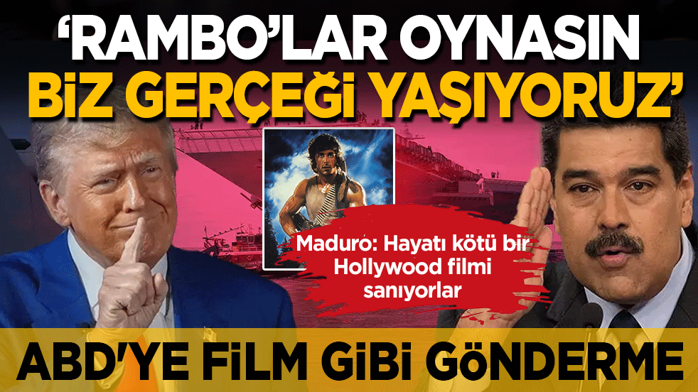 Maduro'dan ABD'ye film göndermesi: Maduro: Hayatı kötü bir Hollywood filmi sanıyorlar