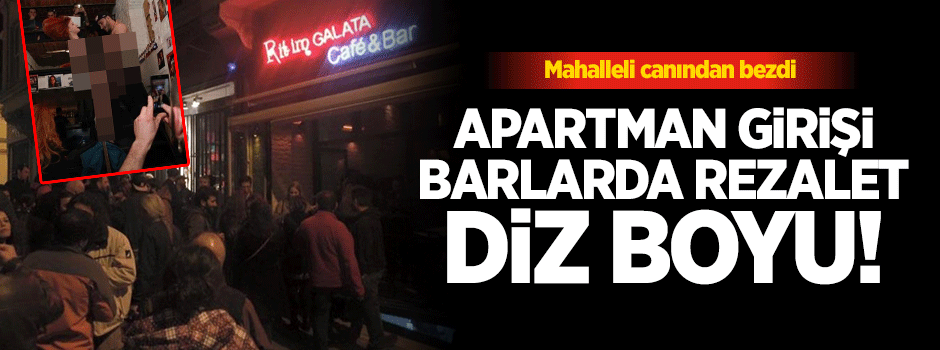 Mahalle arasında bar mı olur?