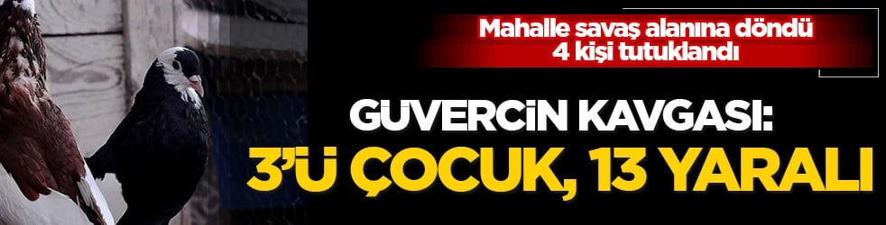 Mahalle savaş alanına döndü, 4 kişi tutuklandı! Güvercin kavgası: 3’ü çocuk, 13 yaralı