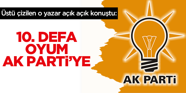 Mahçupyan: 10. kez oyum AK Parti’ye