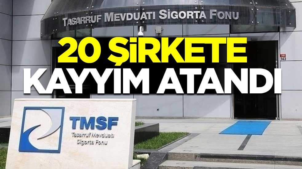 20 şirkete kayyım atandı