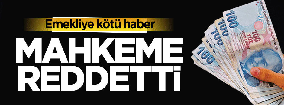 Mahkemeden emekliye promosyon davasına ret