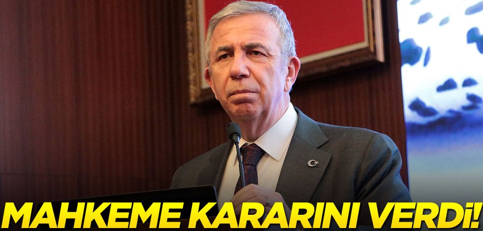 Mahkemeden Mansur Yavaş'a ret