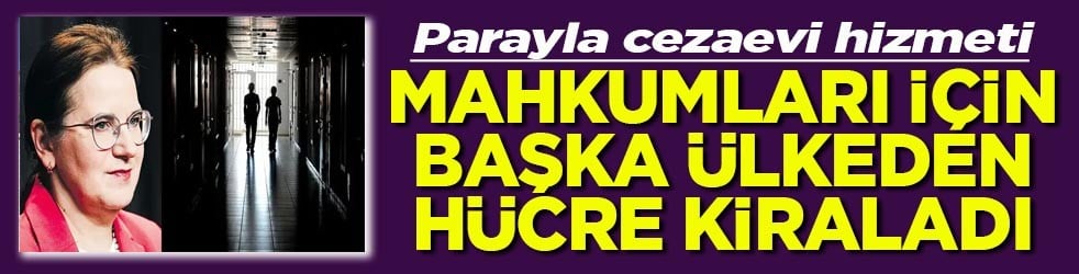 Mahkumları için başka ülkeden hücre kiraladı