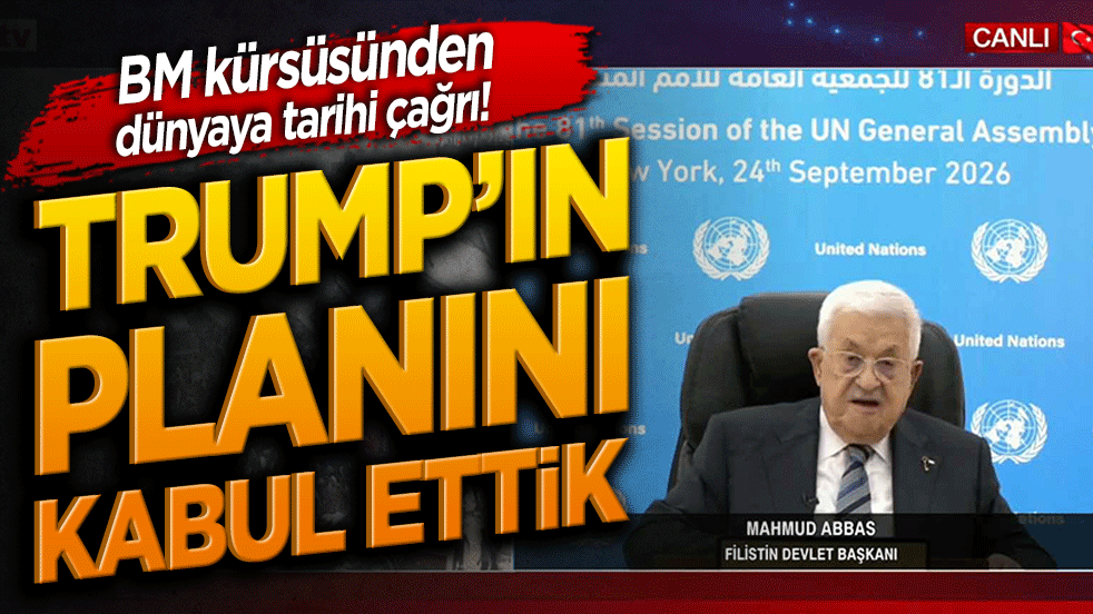 Mahmud Abbas'tan BM kürsüsünden tarihi sesleniş! Filistin liderinden dünya ortaklığına ve haklı davaya dair flaş mesajlar!
