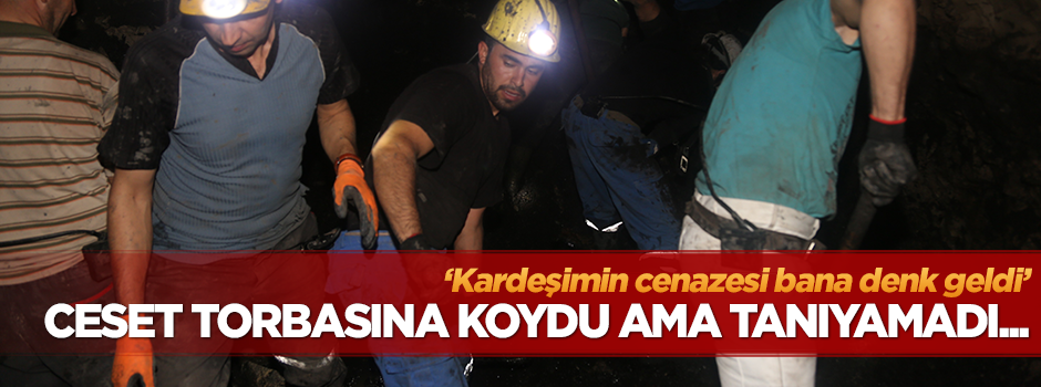 Mahsur kalan madenciyi ağabeyi buldu