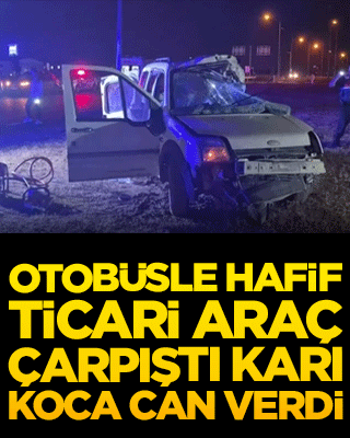 Malatya'da feci kaza!