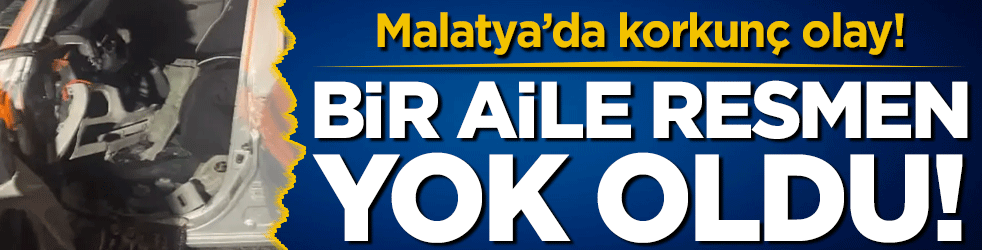 Malatya'da korkunç olay: Bir aile yok oldu!