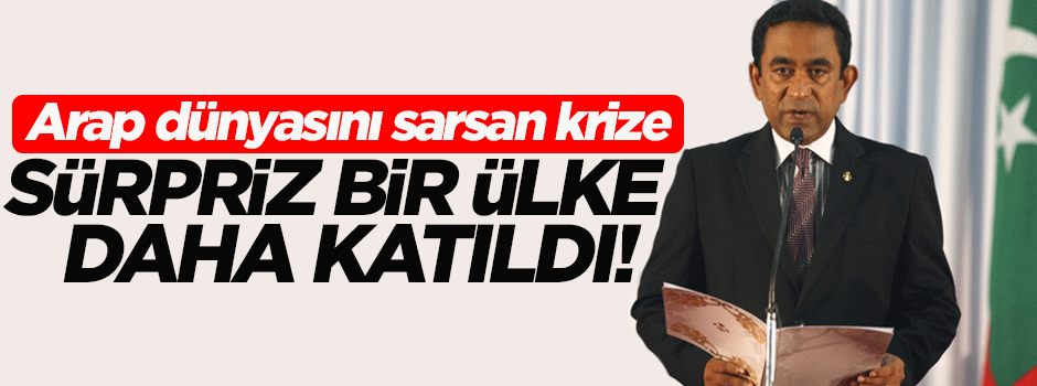 Maldivler de Katar'la ilişkileri kesti!
