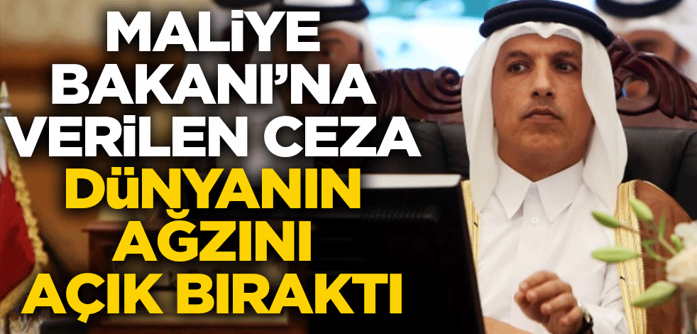 Maliye Bakanı'na verilen ceza dünyanın ağzını açık bıraktı