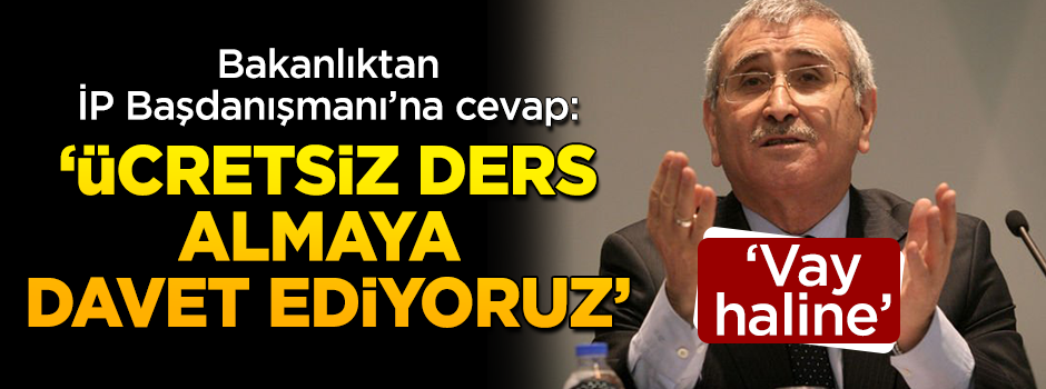 Maliye Bakanlığı'ndan İYİ Parti Başdanışmanı'na cevap: ''Vay haline''