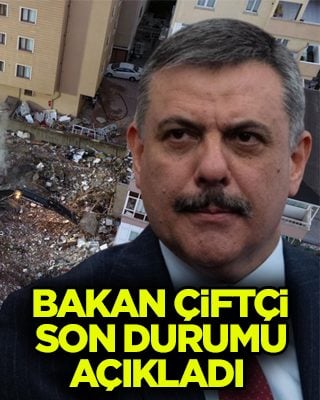 Maltepe'de bina çökmüştü! Bakan Çiftçi son durumu açıkladı