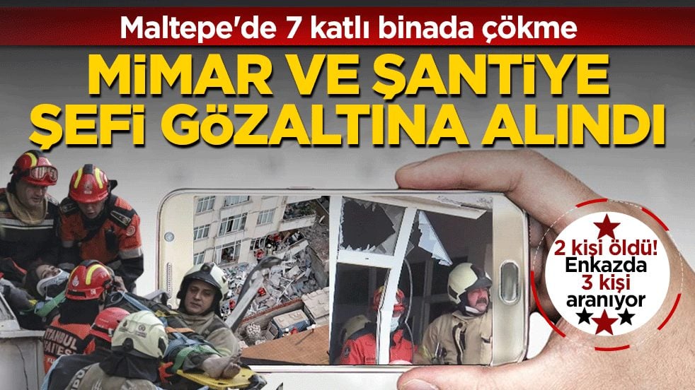 Maltepe’de çöken bina kontrollü yıkılacak: Mimar ve şantiye şefi gözaltında