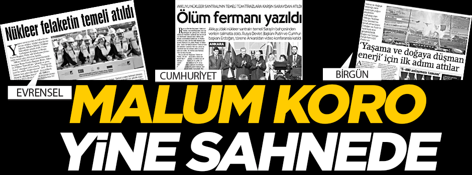 Malum koro yine sahnede!