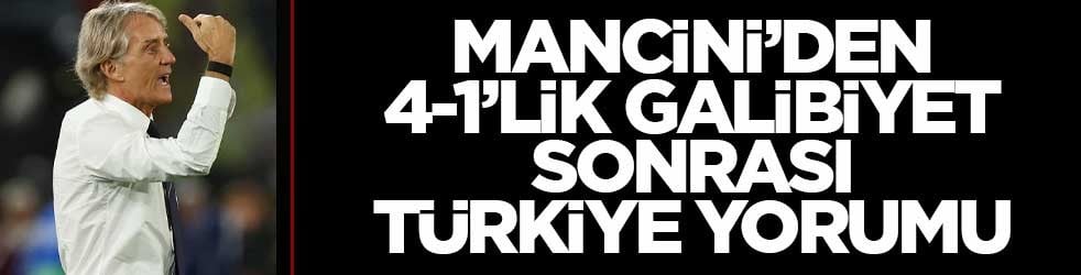 Mancini’den 4-1’lik galibiyet sonrası Türkiye yorumu: İyi bir takımla karşılaştık