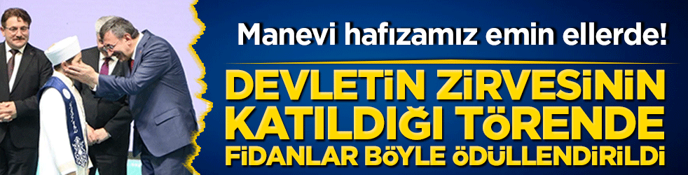 Manevi hafızamız emin ellerde! Cevdet Yılmaz, asırlık İslam geleneğini yaşatan genç hafızların icazet töreninde konuştu!