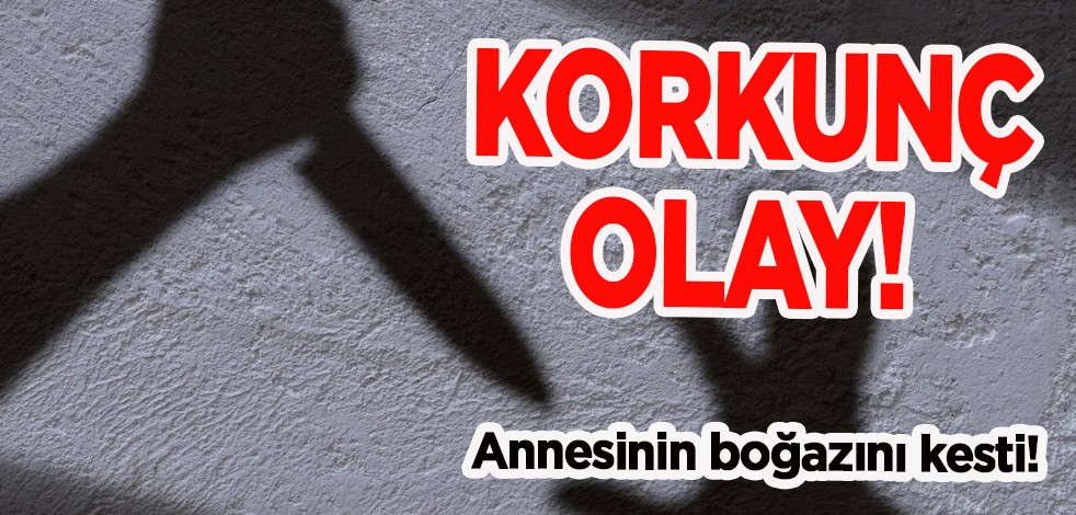 Manisa'da dehşet gecesi! Korkunç olay: Annesinin boğazını kesip vahşice öldürdü, çatıdan atladı