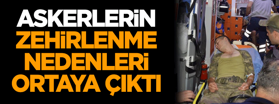 Manisa'daki askerlerin zehirlenme nedenleri ortaya çıktı