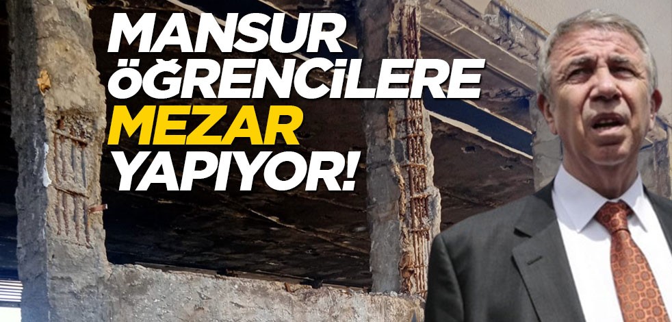 Mansur öğrencilere mezar yapıyor!