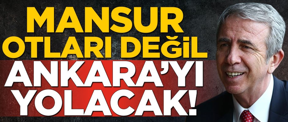 Mansur, otları değil Ankara’yı yolacak!