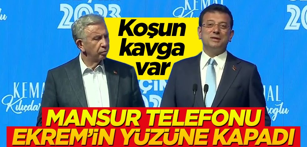 Mansur telefonu Ekrem’in yüzüne kapadı! Koşun olay var