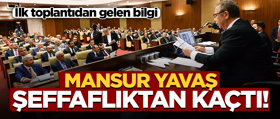 Mansur Yavaş Ankara'da 'şeffaf denetim'den kaçıyor