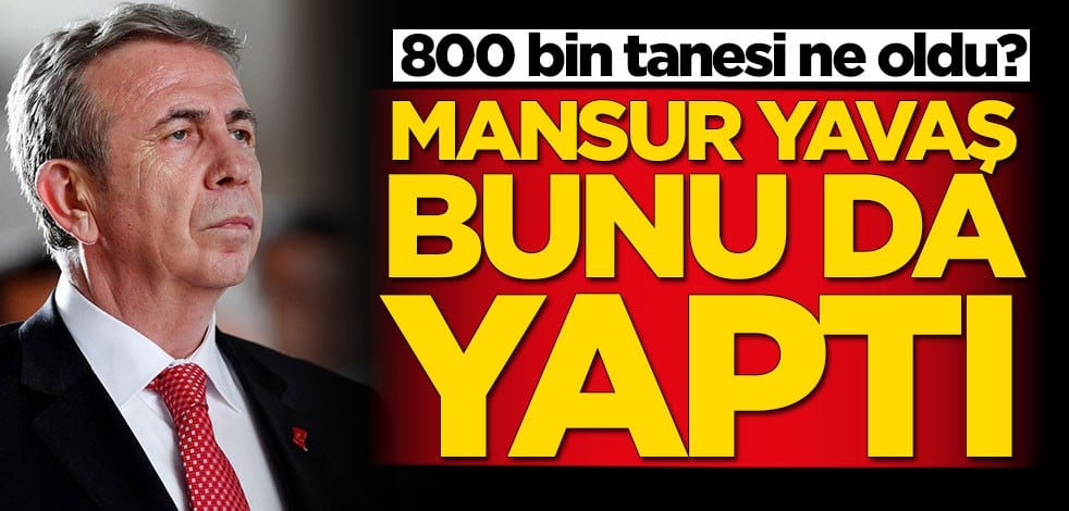 Mansur Yavaş bunu da yaptı! Tepki çeken ifadeler