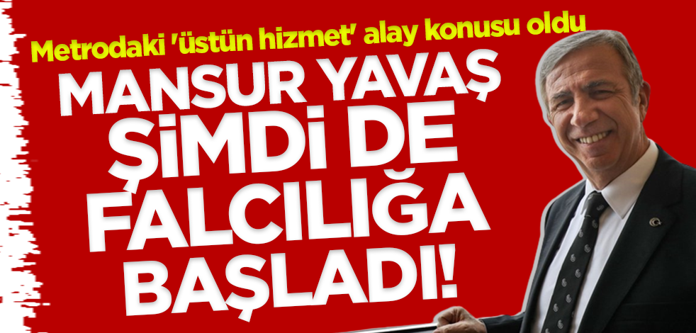 Mansur Yavaş şimdi de falcılığa başladı! Metrodaki 'üstün hizmet' alay konusu oldu