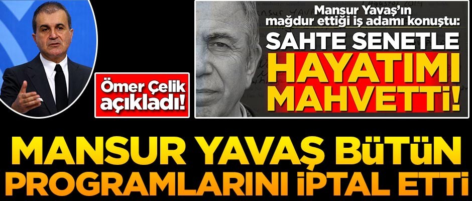 Mansur Yavaş tüm programlarını iptal etti