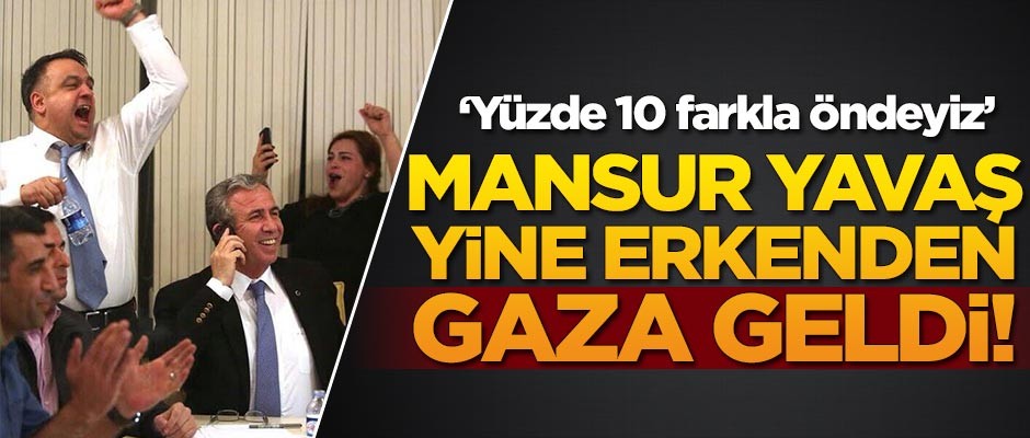 Mansur Yavaş yine erkenden gaza geldi! Anketlerde yüzde 10'luk bir fark var