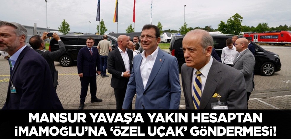 Mansur Yavaş'a yakın hesaptan Ekrem İmamoğlu'na 'milli maç' göndermesi! 'Özel uçak tutup tribünde maçı izlemek yerine...'