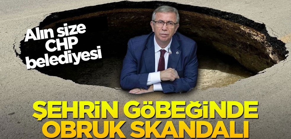 Mansur'un Ankara'sında obruklar oluşmaya başladı