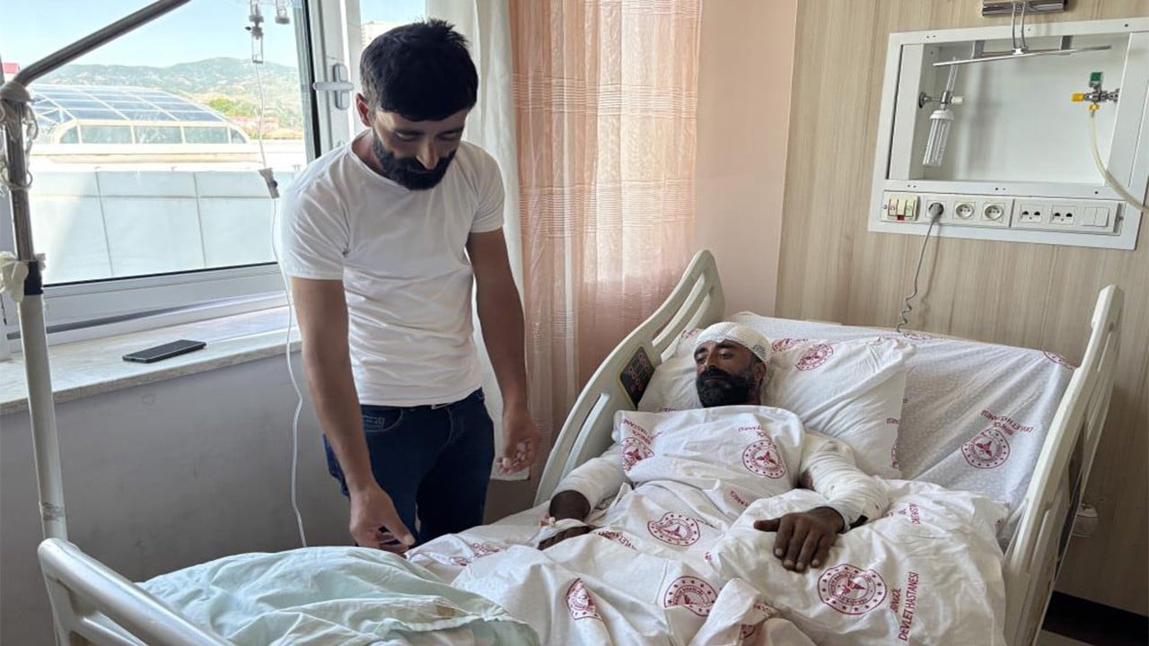 Mantar toplarken bir anda ayı saldırısına uğradı